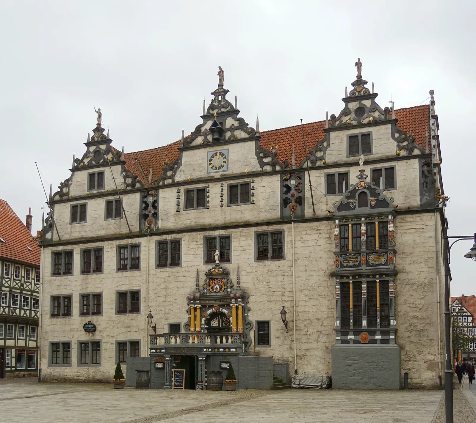 Das Rathaus von Hann. Münden im Stil der Weserrenaissance